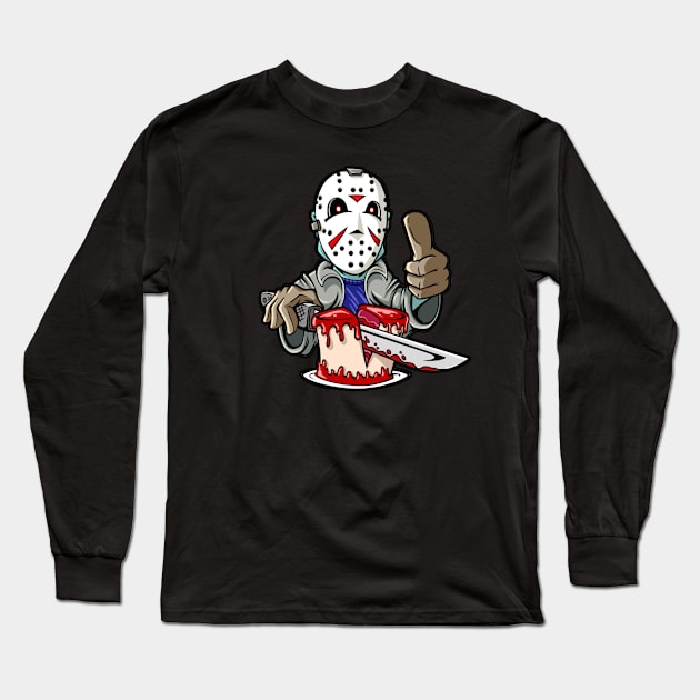 Jason Cake Long Sleeve T-Shirt by Dragonheart Studio